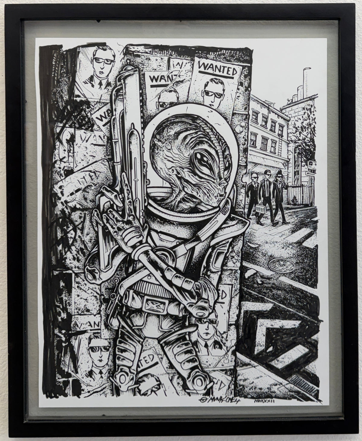 MUNK "PUSCIFER INKS" FRAMED ORIGINAL