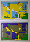 Pink Floyd, Dark Side Of The Moon Sticker Inserts - 1973 - Vintage Stickers