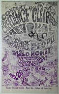 Creedence Clearwater Revival, Smokestack Lightning, People, Wild Honey, Santa Clara Fairgrounds - April 26, 1969 - Vintage Handbill