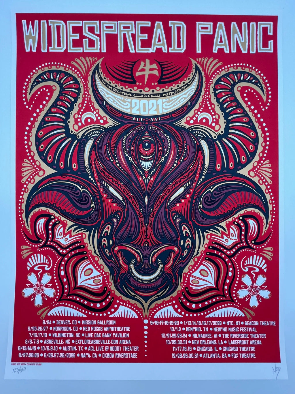 J18 "Widespread Panic Tour" Jeff Wood Print