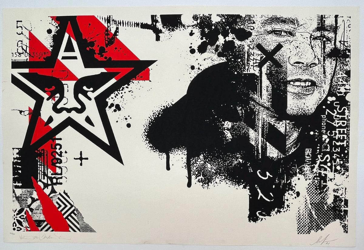J505 Shepard Fairey "Portrait" Print