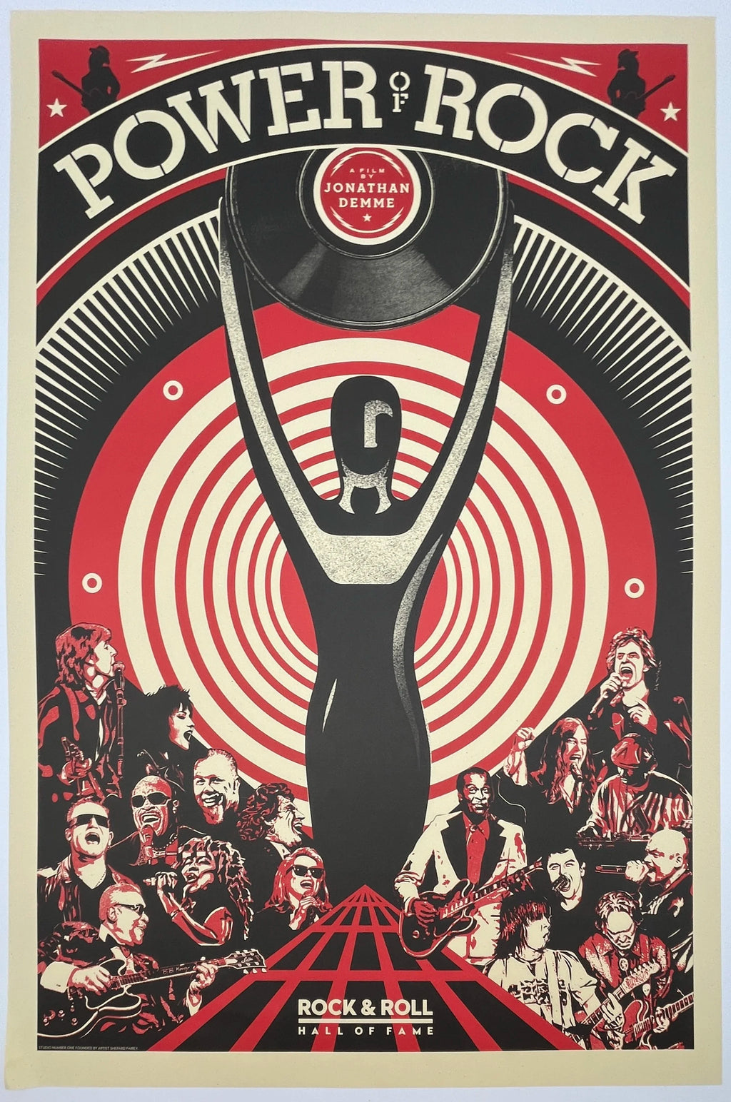 J507 Shepard Fairey "Power of Rock" Offset Lithograph Print