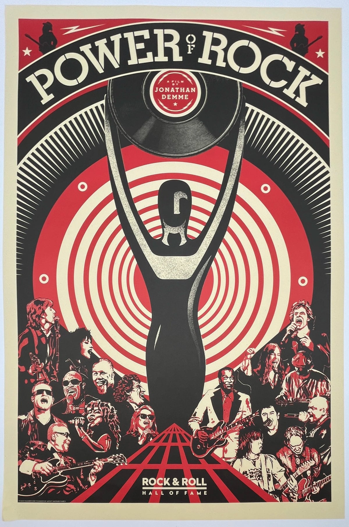 J507 Shepard Fairey "Power of Rock" Offset Lithograph Print