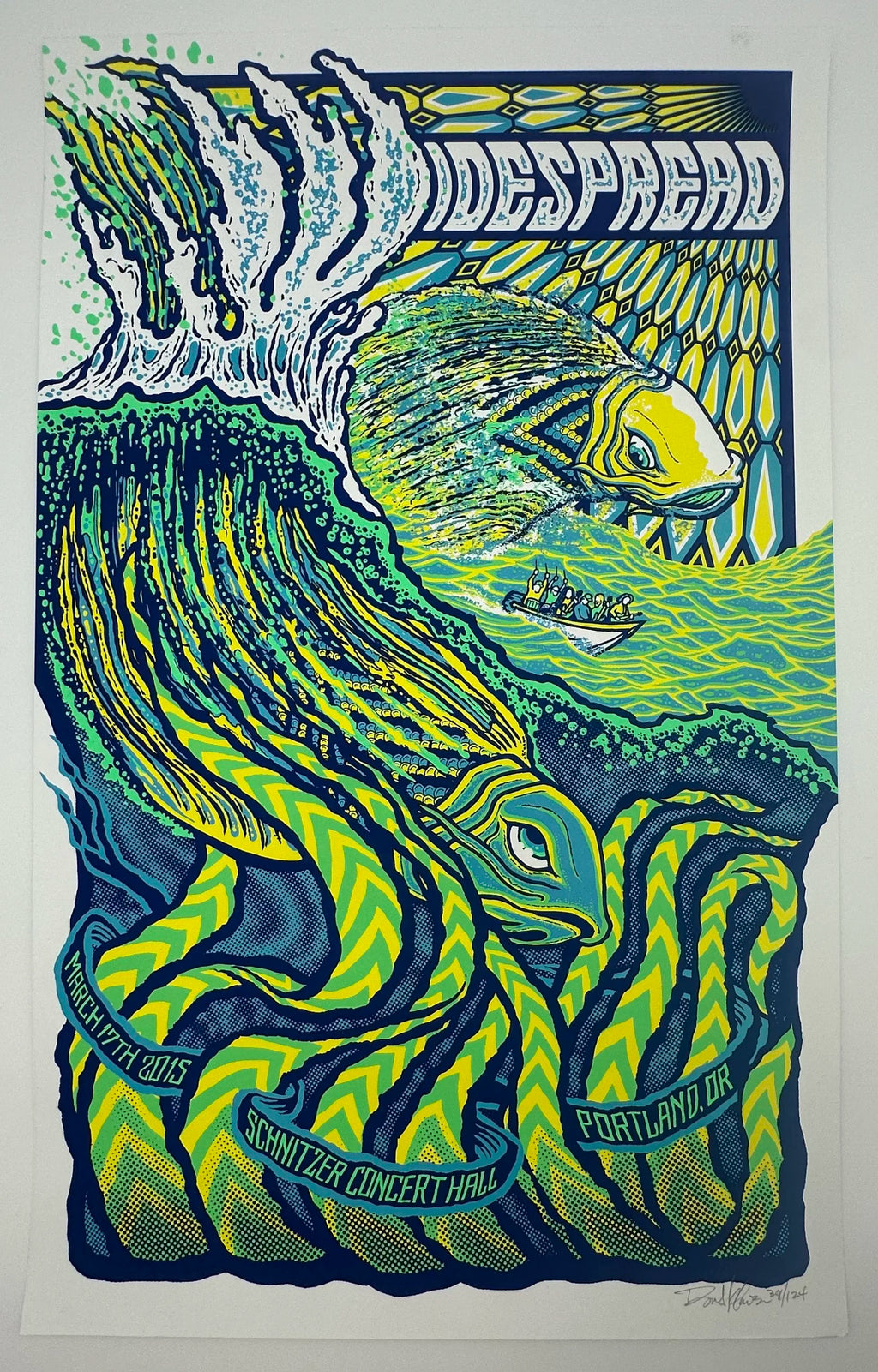 "Widespread Panic Schnitzer Concert Hall" Portland, OR, Brad Klausen Print J56