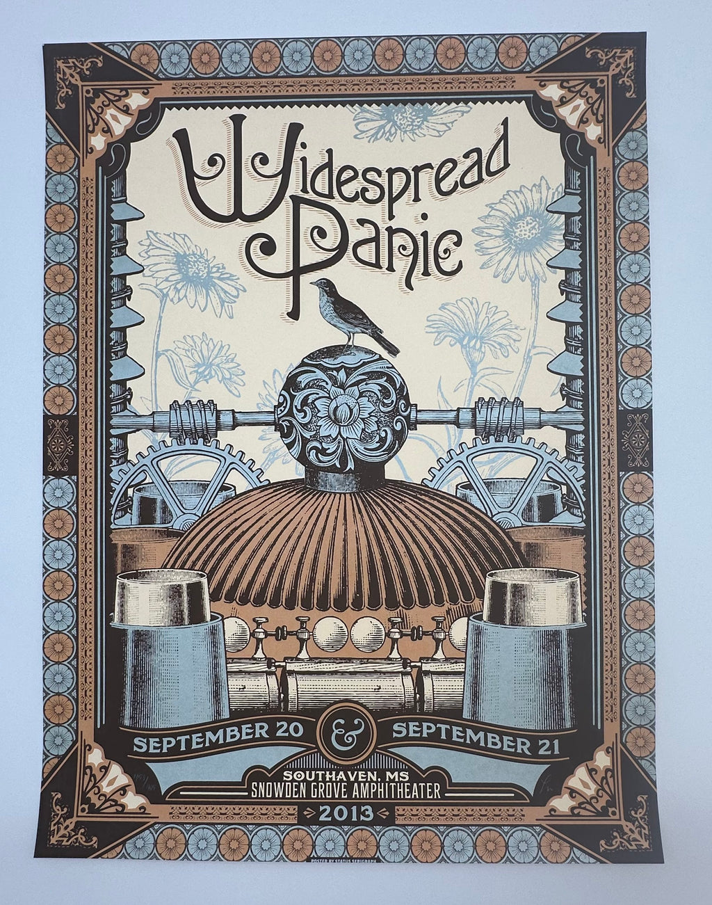 J78 "Widespread Panic Snowden Grove Amphitheater" Southaven, MS, Justin Helton Print