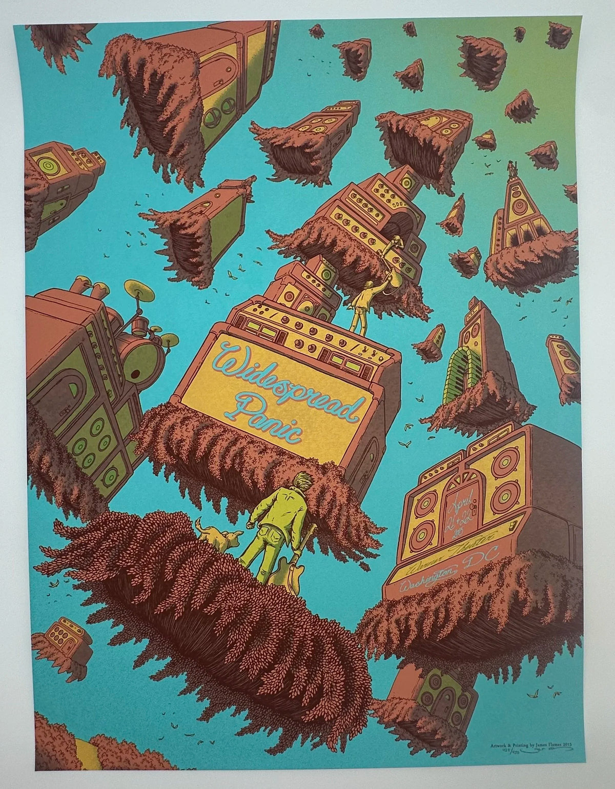 J86 "Widespread Panic Warner Theatre" Washington, DC, James Flames Print