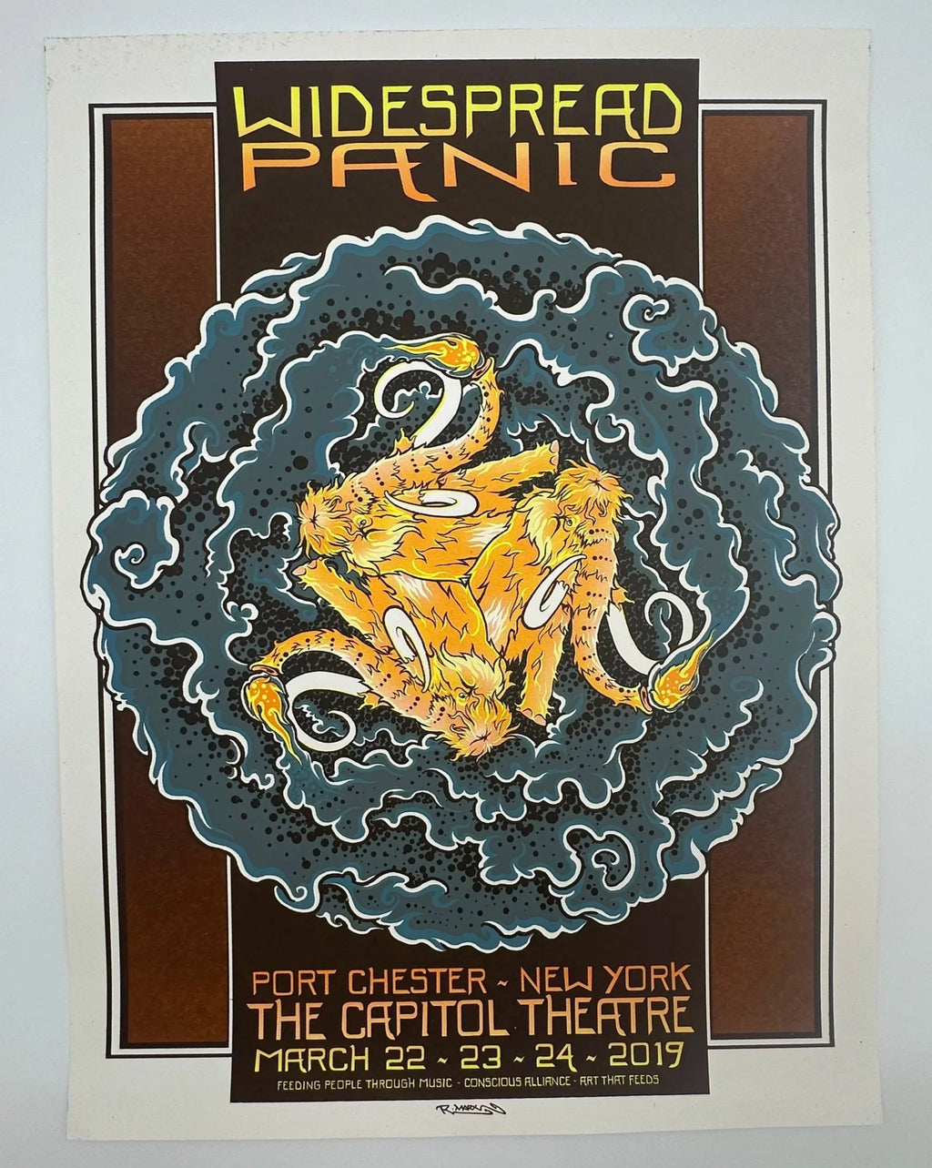 J88 "Widespread Panic The Capitol Theatre" Port Chester, NY, Robert Marx Print