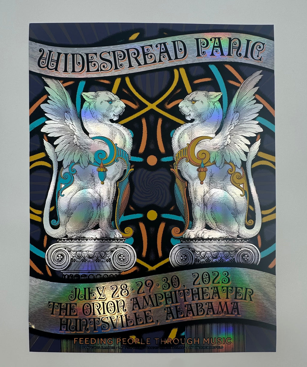 J97 "Widespread Panic The Orion Amphitheater" Huntsville, AL, Derek Hatfield Foil Variant Print