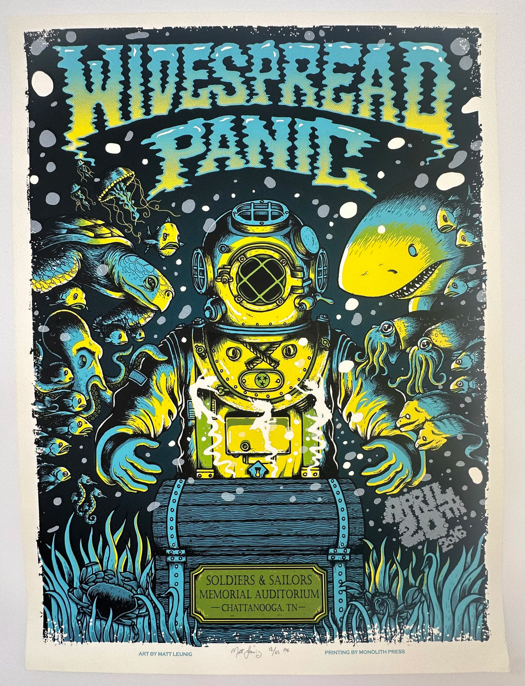 J98 "Widespread Panic Soldiers & Sailors Memorial Auditorium" Chattanooga, TN, Matt Leunig Print