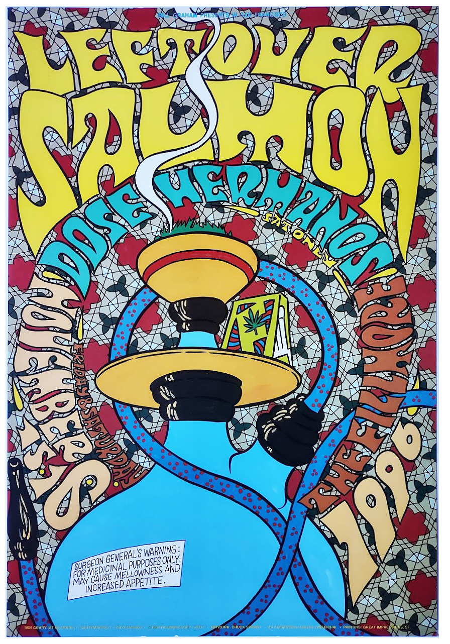 F247 Leftover Salmon, The Fillmore by Chuck Sperry - November 15-16, 1996 - San Francisco, Fillmore Gig Print