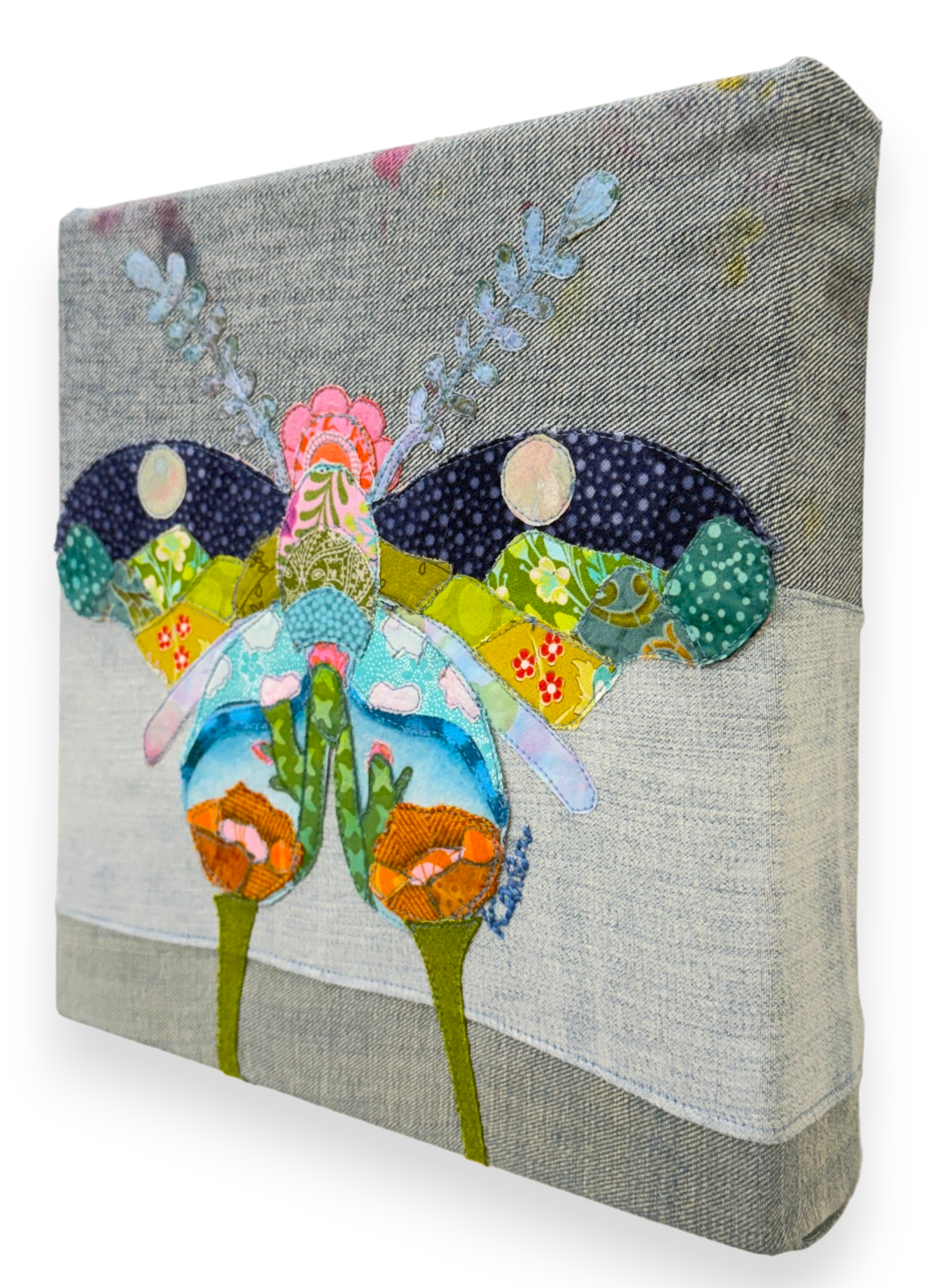 Karen Payton "Open To It All (Denim Butterfly)"
