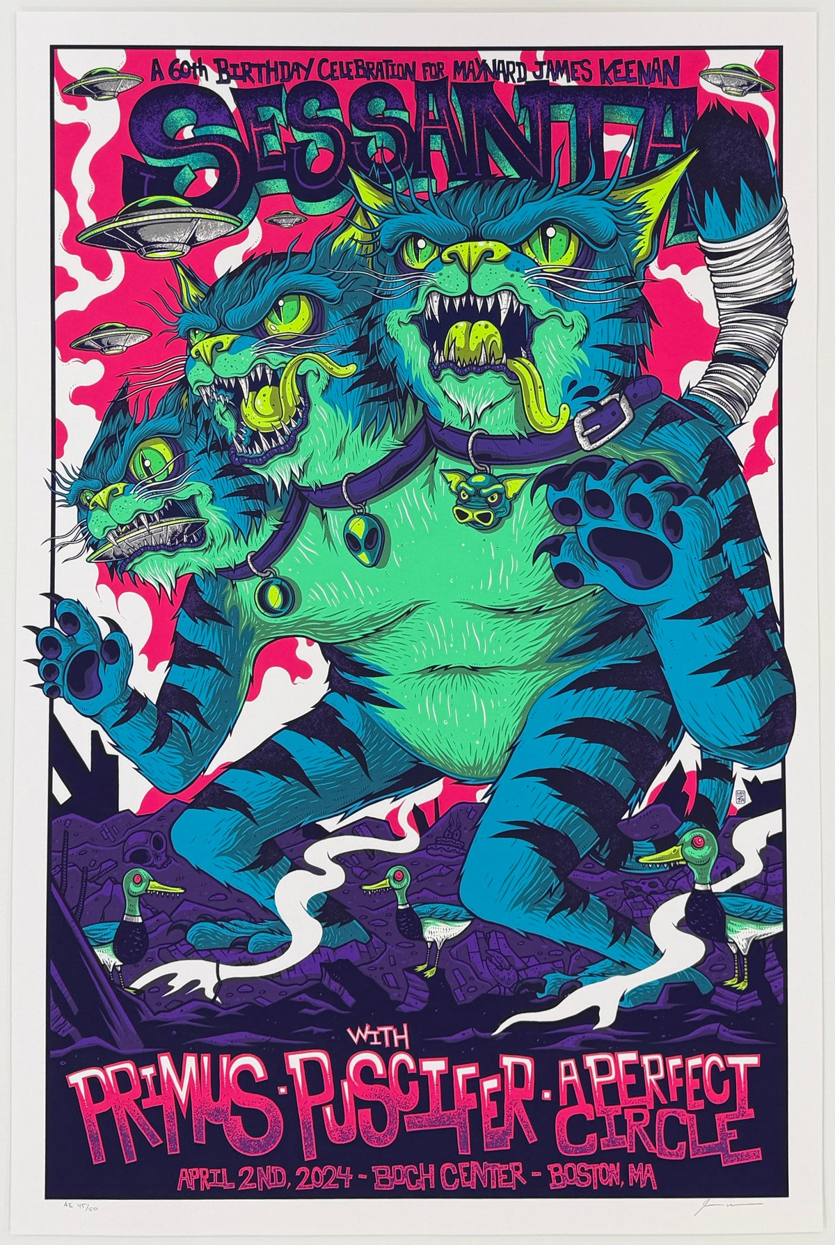 MAZZA "Sessanta, Primus, Puscifer, A Perfect Circle - Boston, MA" 2024 Print