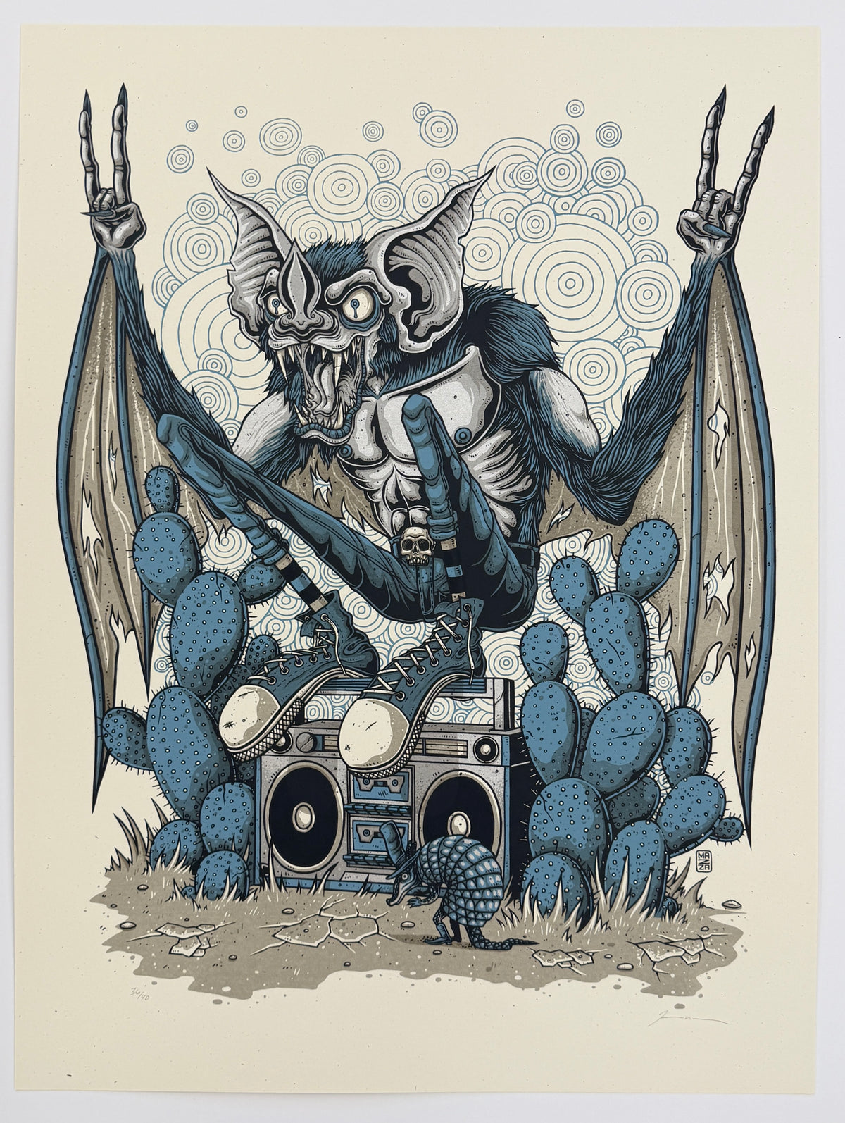 MAZZA "Bats & Boomboxes" 2026 Print