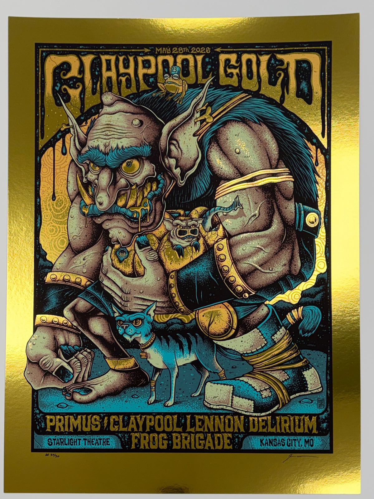 MAZZA "Claypool Gold - Kansas City, MO" Gold Foil 2026 Print
