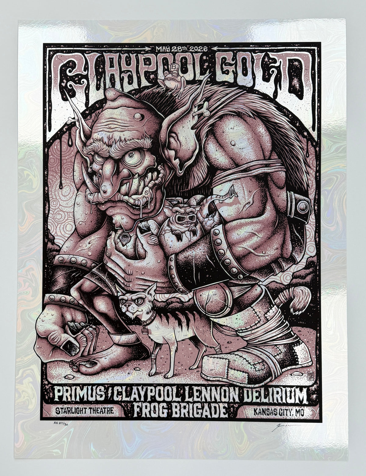 MAZZA "Claypool Gold - Kansas City, MO" 2026 White Swirl Print