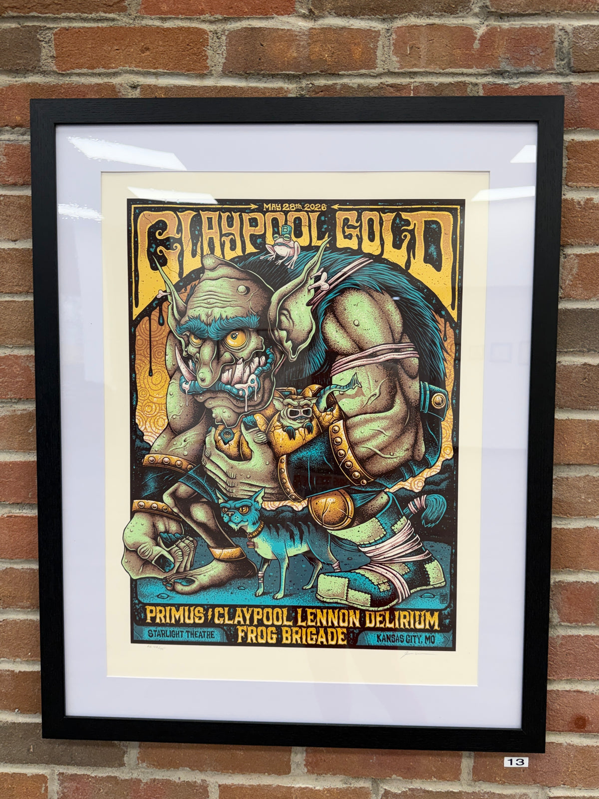 FRAMED MAZZA "Claypool Gold -  Kansas City, MO" 2026 Print