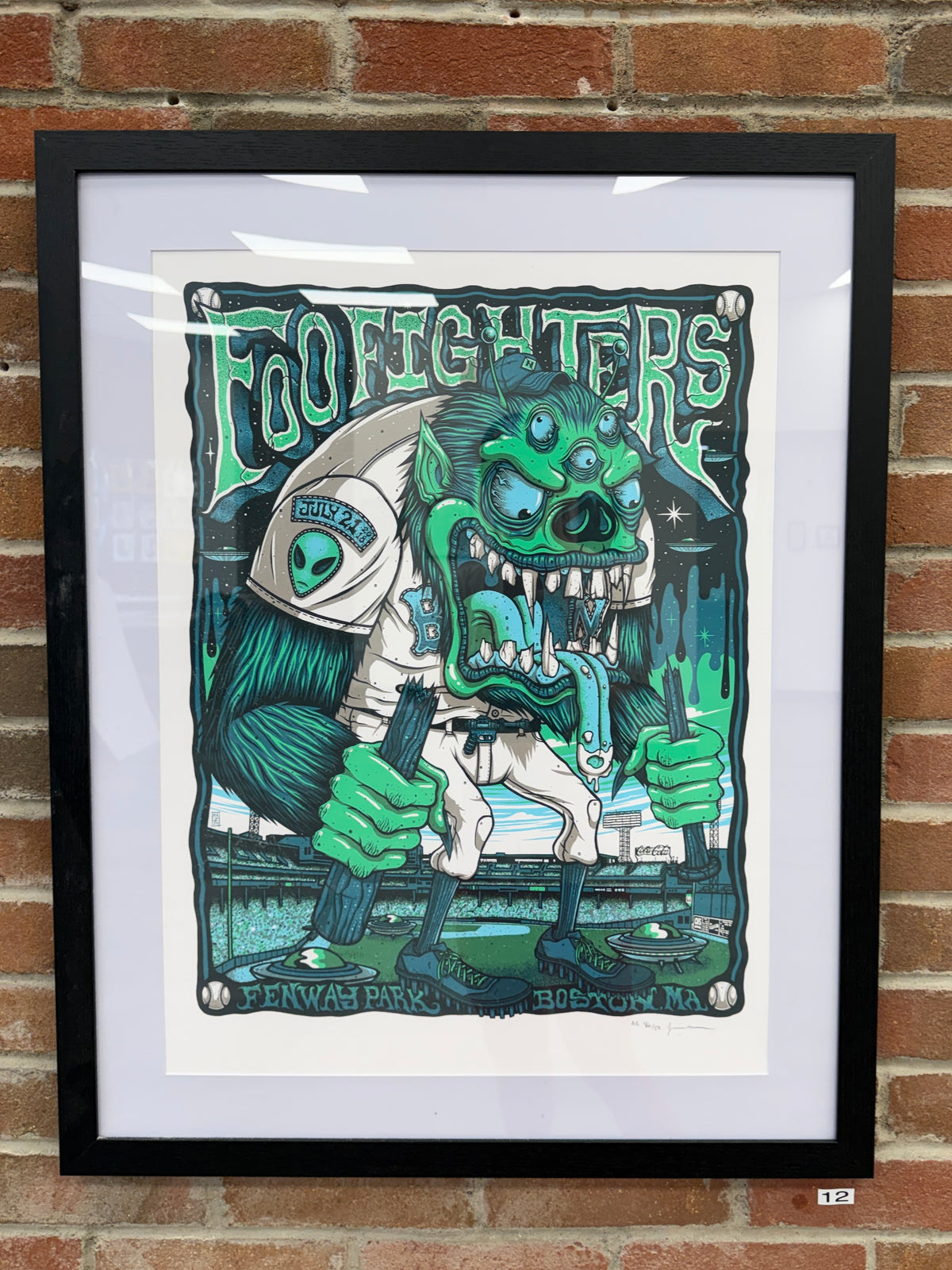 FRAMED MAZZA "Foo Fighters - Boston, MA" 2018 Print