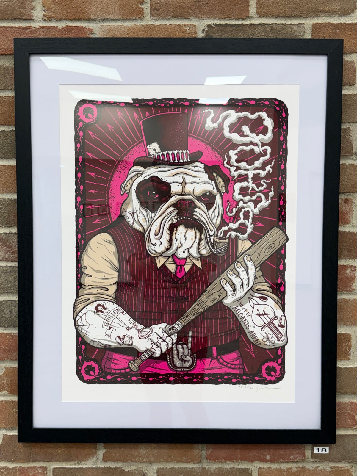 FRAMED MAZZA "Queens of the Stone Age - Boston, MA" 2017 Print