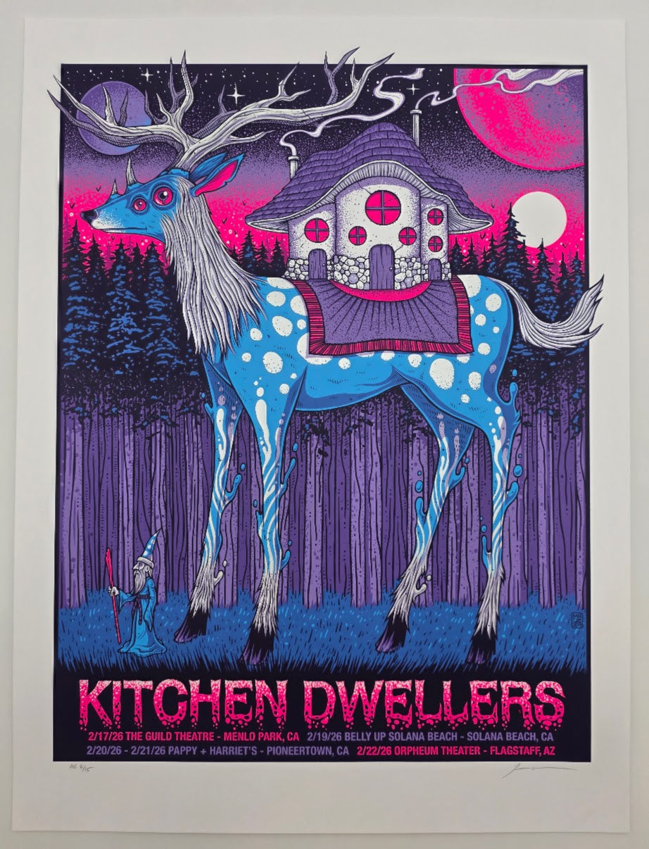 MAZZA "Kitchen Dwellers - CA Tour" 2026 Print
