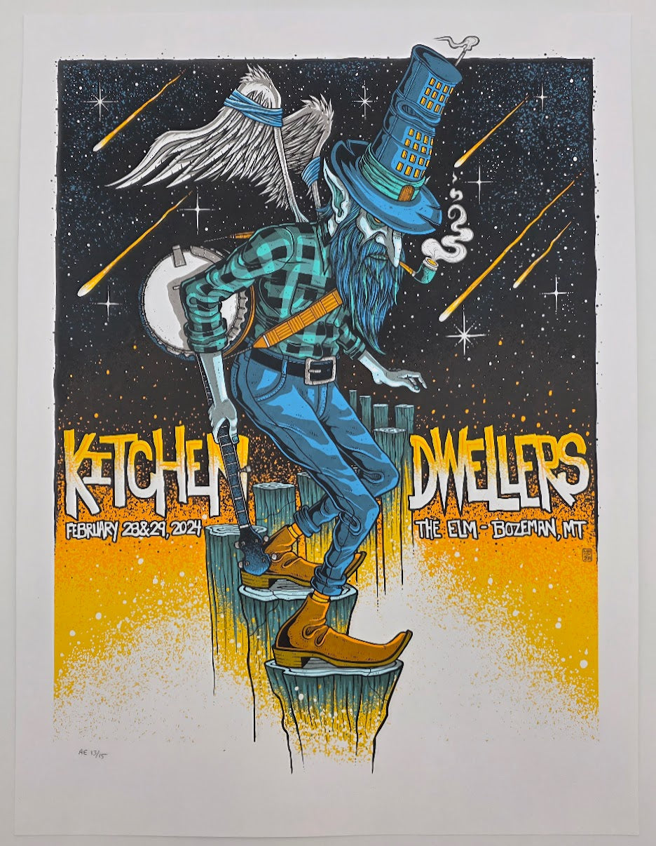 MAZZA "Kitchen Dwellers - Bozeman, MT" 2024 Print