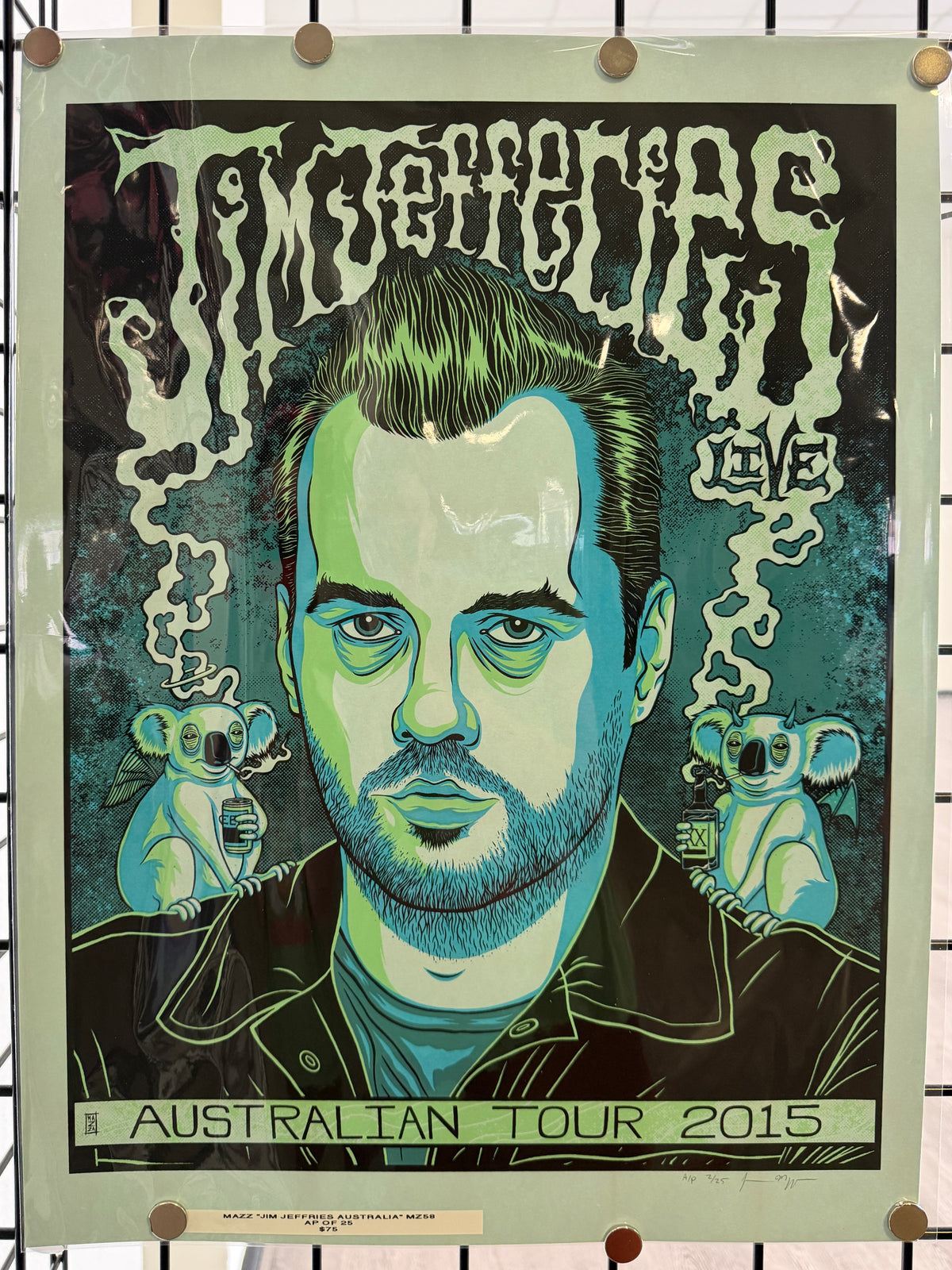 MAZZA "Jim Jefferies - Australian Tour" 2015 Print