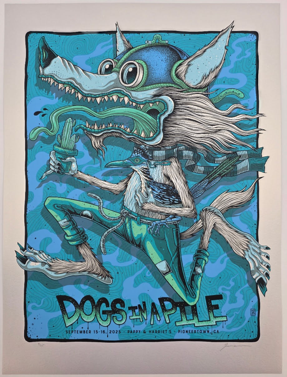 MAZZA "Dogs In A Pile - Wolf - Pioneertown, CA" 2025 Pearl Print