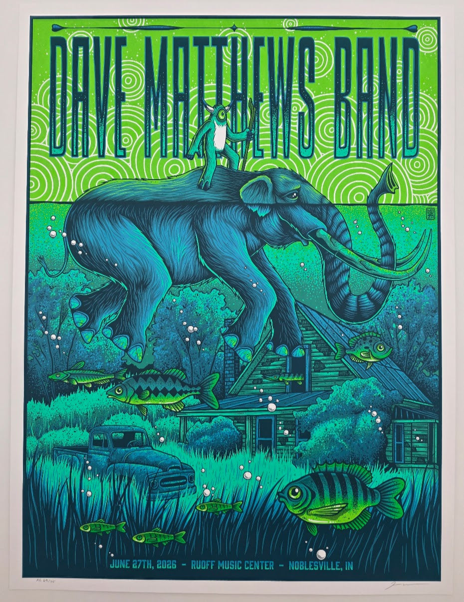 MAZZA "Dave Matthews - Noblesville, IN" 2026 Print