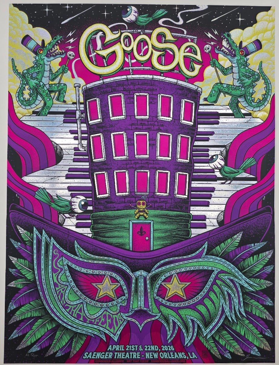 MAZZA "Goose - New Orleans, LA" 2026 Sparkle Foil Print