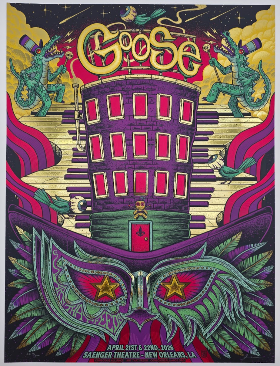 MAZZA "Goose - New Orleans, LA" 2026 Gold Foil Print