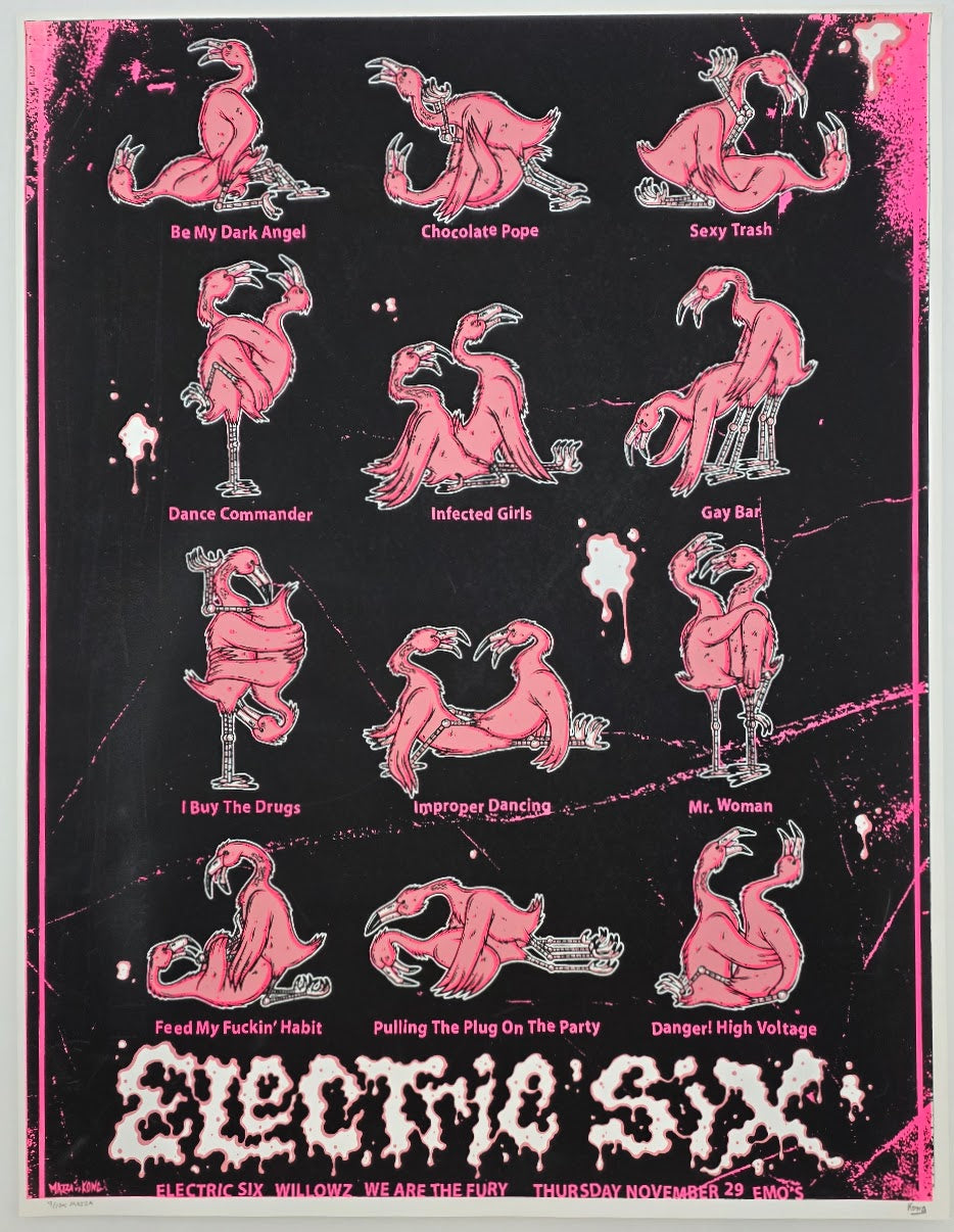 MAZZA "Electric Six - Emo's" 2007 Print