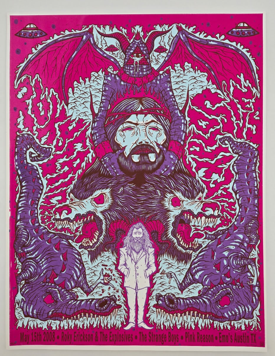 MAZZA "Roky Erickson - Emo's" 2008 Print