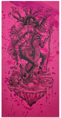 MAZZA "Under Repair" Razzleberry Splatter Screen Print