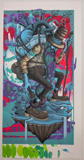 MAZZA "Under Repair" Test Print - Blue/Red