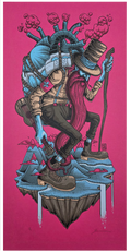 MAZZA "Under Repair" Razzleberry Screen Print