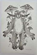 MAZZA "Eyes of The Forest 3" Framed Original