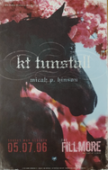 F775 KT Tunstall, Micah P. Hinson, The Fillmore by Lynne Porterfield - May 7, 2006 - San Francisco, Fillmore Gig Print