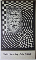 Chambers Brothers, The Sunshine Company, Siegel Schwall Band, The Fillmore by Bonnie MacLean - January 13, 1968 - Vintage Concert Ticket