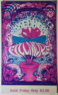 Canned Heat, Gordon Lightfoot, Cold Blood, The Fillmore by Lee Conklin - October 4, 1968 - Vintage Concert Ticket