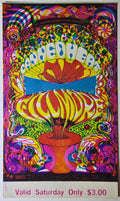 Canned Heat, Gordon Lightfoot, Cold Blood, The Fillmore by Lee Conklin - October 5, 1968 - Vintage Concert Ticket
