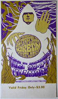 Cream, Butterfield Blues Band, The Southside Sound system, The Fillmore by Bonnie MacLean - August 25, 1967 - Vintage Concert Ticket