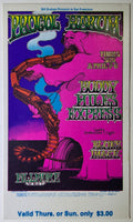 Procol Harum, Buddy Miles Express, Blues Image, The Fillmore by Greg Irons - April 3 & 6, 1969 - Vintage Concert Ticket