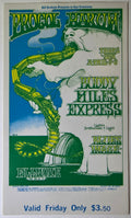 Procol Harum, Buddy Miles Express, Blues Image, The Fillmore by Greg Irons - April 4, 1969 - Vintage Concert Ticket