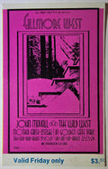 John Mayall, Mother Earth, New York Rock & Roll Ensemble, Wild West, The Fillmore by David Singer - August 22, 1969 - Vintage Concert Ticket