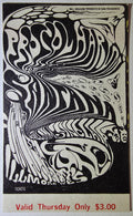 Procol Harum, Santana, Salloom-Sinclair, The Fillmore by Lee Conklin - October 31, 1968 - Vintage Concert Ticket