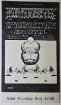 Iron Butterfly, Sir Douglas Quintet, Seatrain, The Fillmore by Rick Griffin, Victor Moscoso - October 17, 1968 - Vintage Concert Ticket