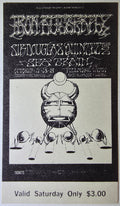 Iron Butterfly, Sir Douglas Quintet, Seatrain, The Fillmore by Rick Griffin, Victor Moscoso - October 19, 1968 - Vintage Concert Ticket