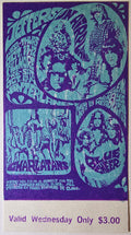 Jefferson Airplane, The Charlatans, Blue Cheer, The Fillmore by Bonnie MacLean, Herb Greene - October 11, 1967 - Vintage Concert Ticket