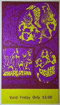 Jefferson Airplane, The Charlatans, Blue Cheer, The Fillmore by Bonnie MacLean, Herb Greene - October 13, 1967 - Vintage Concert Ticket