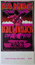 B.B. King, Ballin' Jack, The Christian Rapid Group, The Fillmore by Norman Orr - February 4 & 7, 1971 - Vintage Concert Ticket