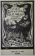 Chuck Berry, Steve Miller Band, Kensington Market, The Fillmore by Lee Conklin - September 5 & 7, 1968 - Vintage Concert Ticket